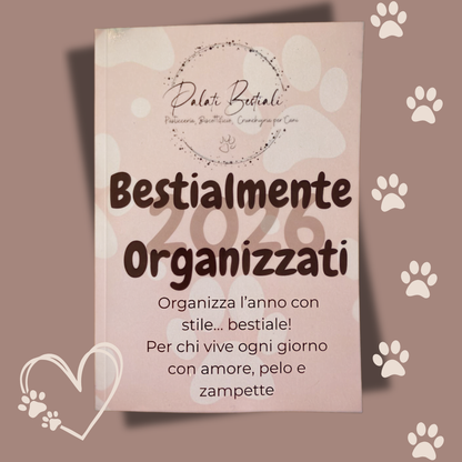 Agenda 2026 Palati Bestiali – Planner Giornaliero per Amanti degli Animali