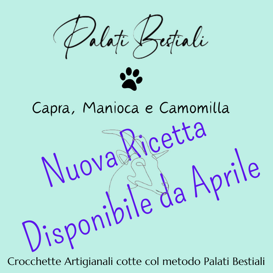 Crocchette Capra, Manioca, Camomilla