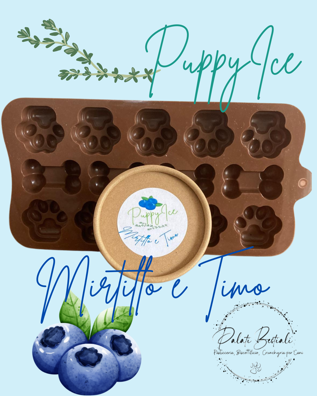 PuppyIce - Preparato per Ghiaccioli per Cani